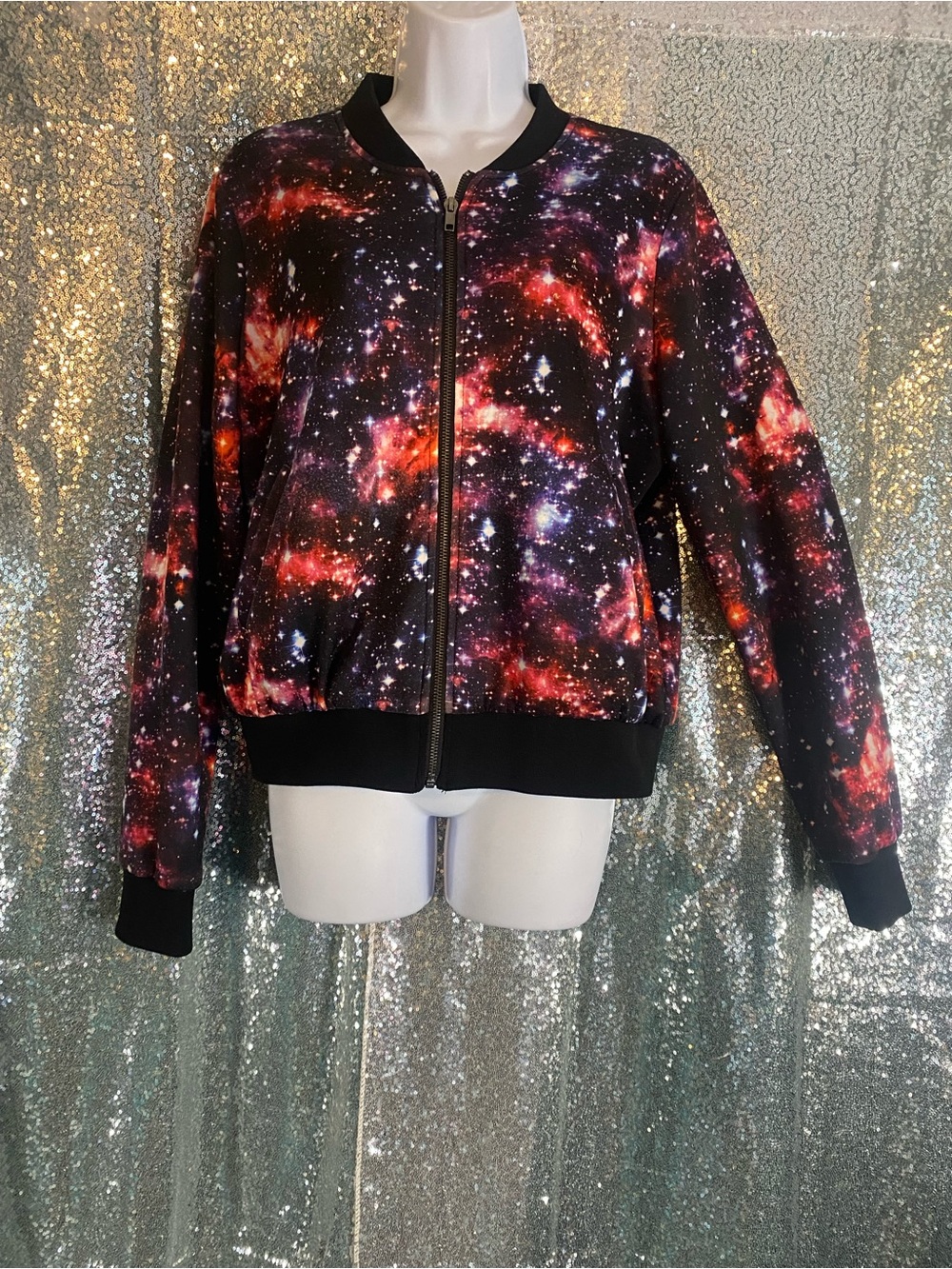 ✨🌌Hot Topic Galaxy Bomber-Wear the Universe-4 those who arrive like a meteor 🚿